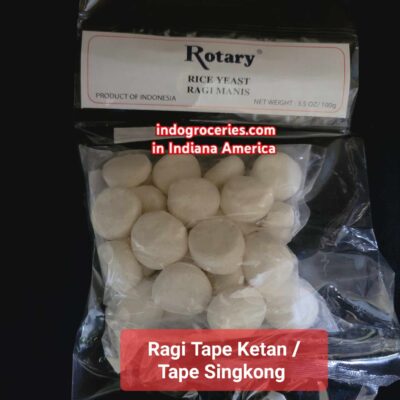 Rotary Ragi Tape(Rice Yeast)-3.5 oz(Ragi Untuk Membuat Tape Ketan/Tape Singkong)