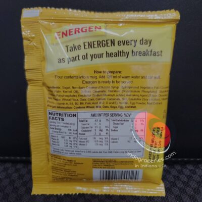 Energen Cereal Mix With Milk :: Vanilla - 1 sachet (1.4 oz) - Image 2