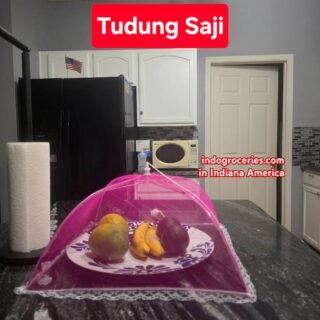Foldable Tudung Saji Pink - 16 inches