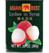 Asian Best Lychee (Buah Leci Matang) in Syrup - 20 oz (565g)