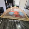 Foldable Tudung Saji Gold - Persegi Panjang (27 x 19 inches)