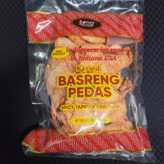 Zona Keripik Basreng (Bakso Goreng) Pedas (Spicy Fried Meatball Crackers) - 200 grams (7.05 oz)