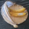 Tudung Saji Bambu With Cover - Small (~11.5 inches in Diameter)
