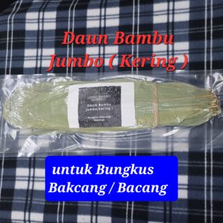 Daun Bambu Jumbo Kering (Dried Bamboo Leaves)/ Bungkus Bakcang - 180 grams (6.3 oz)
