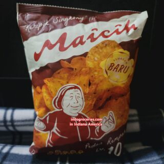 Maicih Keripik Singkong Lv 10 (Spicy Fried Cassava Crackers) - 80 grams (2.17 oz)