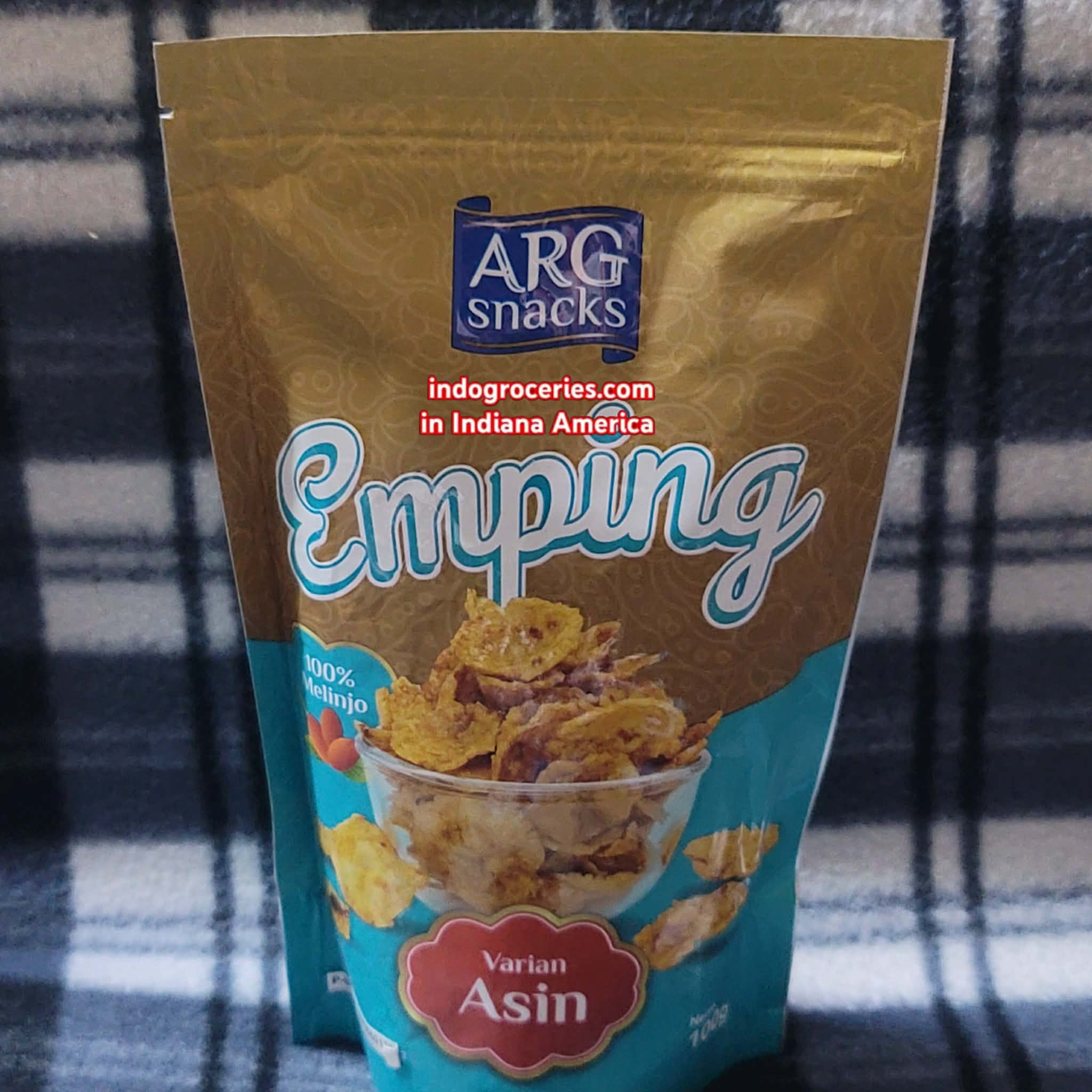 ARG Emping Asin (Salty Padi Oats) / Matang- 100g (3.52 oz)