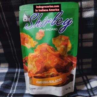 Shirley Emping Balado Matang (Spicy Padi Oat Crackers) / Asli Padang- 5.2 oz (150g)